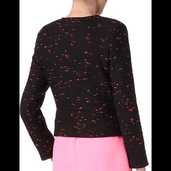 Sandro Veritage Tweed Jacket in Black 40/8 - Picture 11 of 12